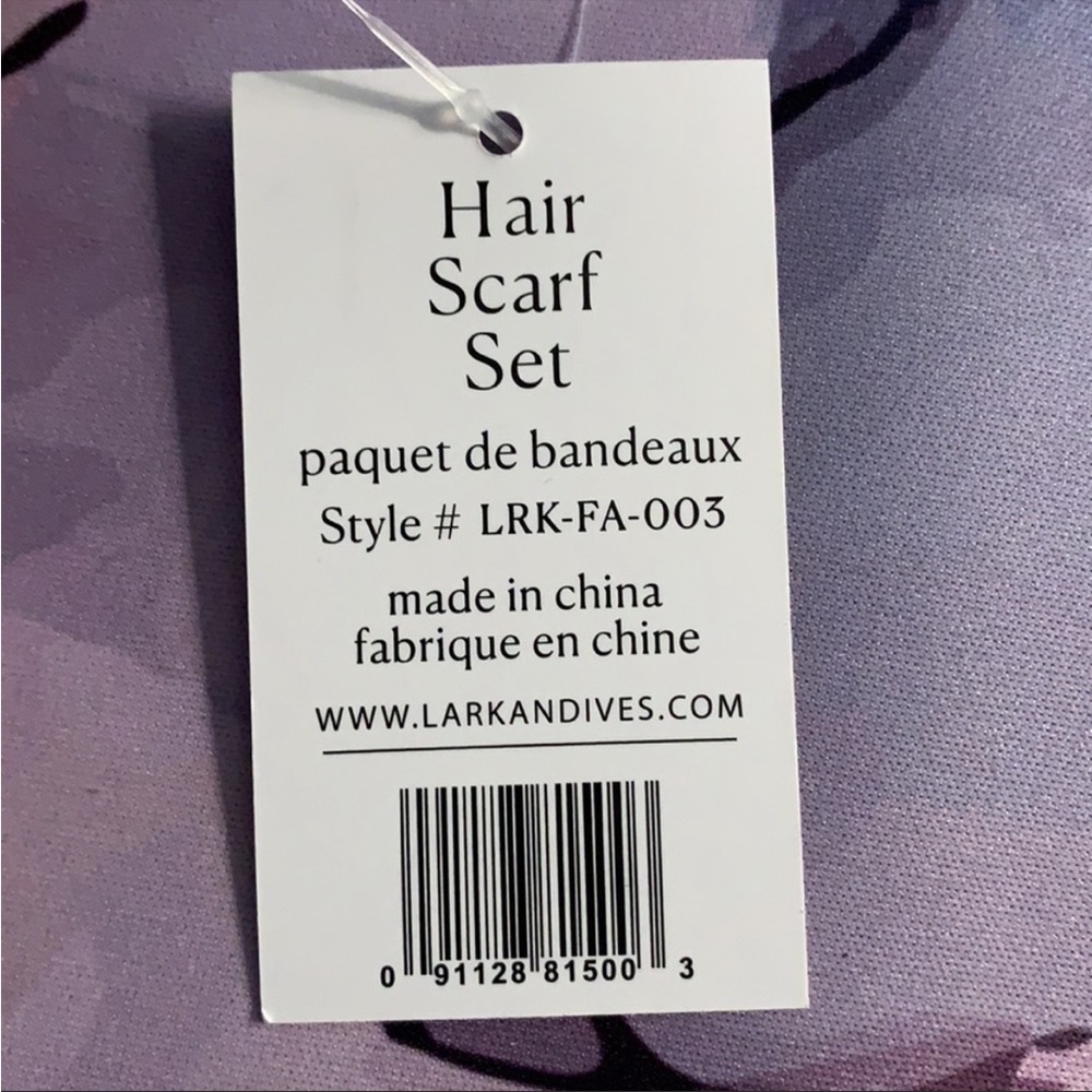 Lark & Ives Hair Scarf Set Of Two NWT - Picture 4 of 4